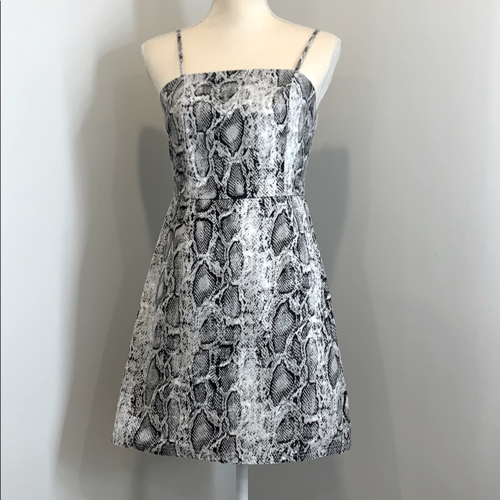 She & Sky Snake Print Dress